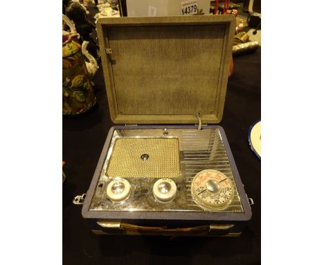 Vintage cased valve radio by Ever Ready