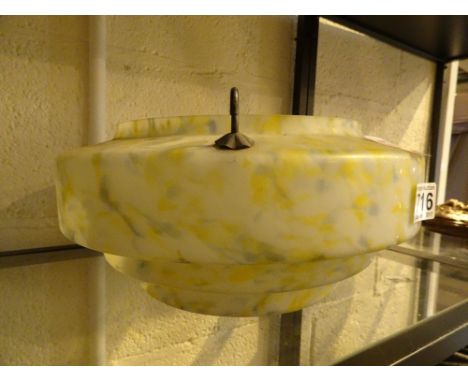 Art Deco hanging glass lamp shade