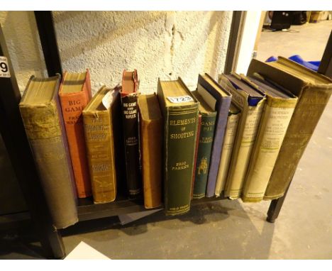 Shelf of shooting books 