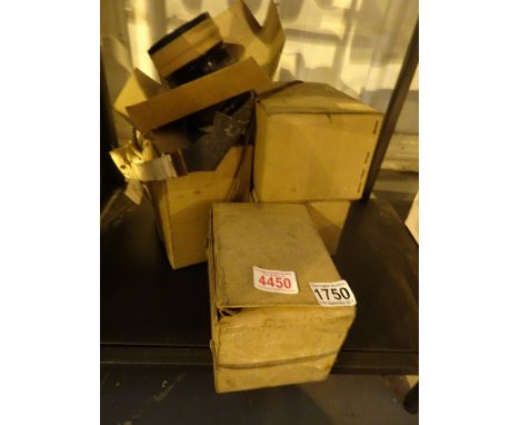 Six vintage WWII civilian gas masks