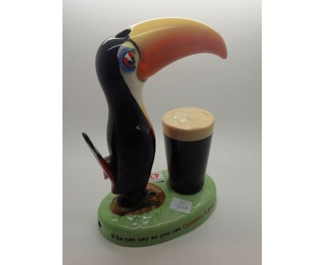Original Guinness advertising toucan lamp, base marked GA/2178   CONDITION REPORT:  This item is not working at lotting and w