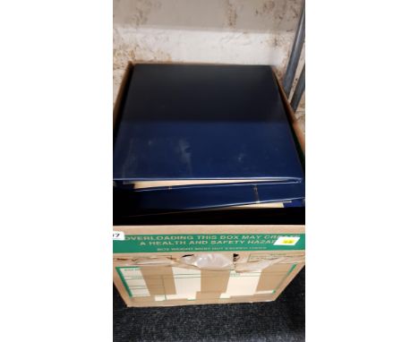 BOX OF FIRST DAY COVER ALBUMS - EMPTY