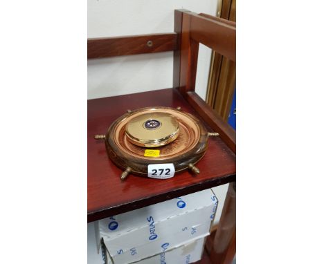 VINTAGE PORT LINE SHIPPING ANCHOR PIN DISH AND COMPACT