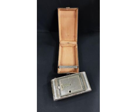 VINTAGE LEATHER CASED KODAK CAMERA