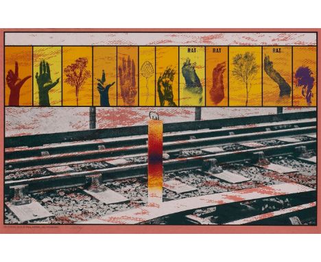 Siebdruck R. B. Kitaj 1932 Chagrin Falls - 2007 Los Angeles "The cultural value of fear" 1964-70 u. li. sign. Kitaj aus einer