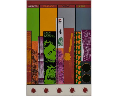 Siebdruck R. B. Kitaj 1932 Chagrin Falls - 2007 Los Angeles "Nerves, Massage, Defeat" 1964-70 u. mitte sign. Kitaj Exemplar 5
