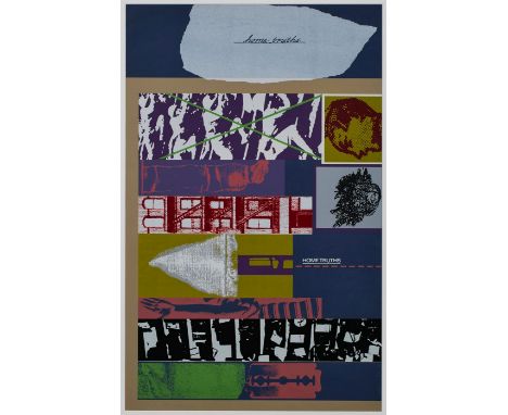 Siebdruck R. B. Kitaj 1932 Chagrin Falls - 2007 Los Angeles "Home Truths" 1964-70 u. re. sign. Kitaj Exemplar 59/70, 87,5 x 5