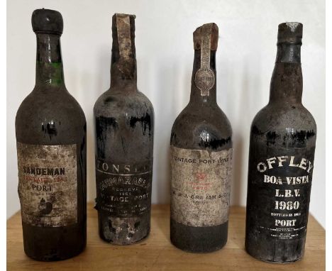4 Bottles Mixed Lot well-cellared Vintage Port 4 Bottles Mixed Lot well-cellared Vintage Port comprising: 1 bottle Sandeman V
