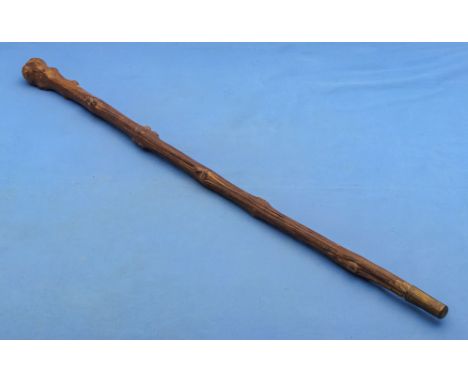 A knobbly walking stick