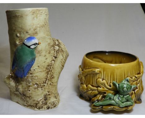 ACORN/PIXIE PLANTER 2295, BLUE BIRD TO TREE VASE 638 