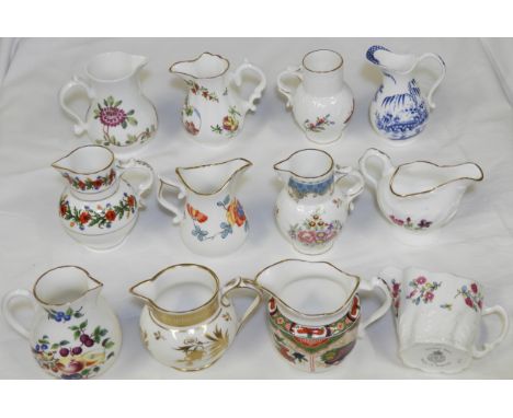 12 ROYAL WORCESTER MINIATURE COLLECTORS JUGS 