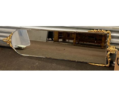 Vintage decorative framed mirror measures approx 14 inches wide 