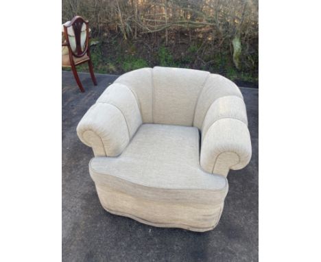 Vintage upholstered lounge chair 