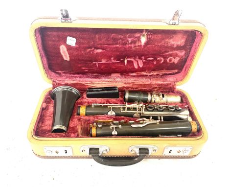 Vintage boxed clarinet in hard case Elmer London 