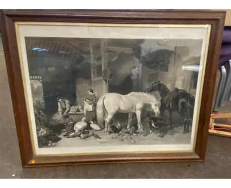 Large framed print measures approx 32 inches tall 40 inches wide 