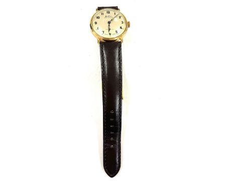 Vintage Swiss made anti-shock manual gents wrist watch 