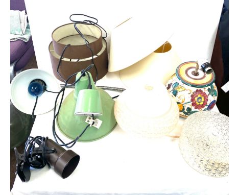 Large selection of assorted lamps includes angle poise lamp etc all untested 