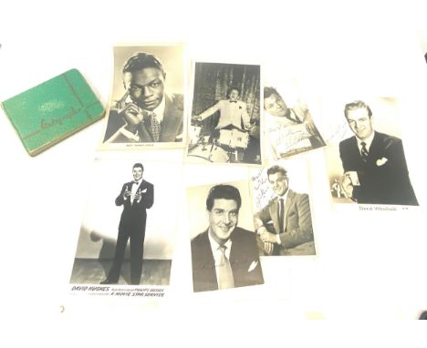 Vintage autograph album from 1952-1953, to include signatures and pictures of David Hulnes etc 