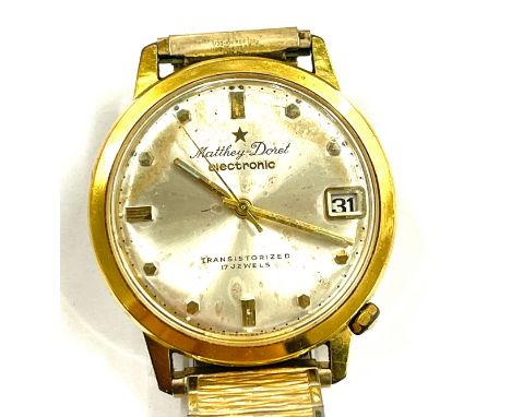 Vintage Mathey Doset electronic wrist watch, untested 
