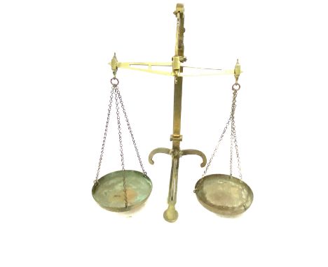 Vintage brass balance scales, J.hake maker Birmingham 