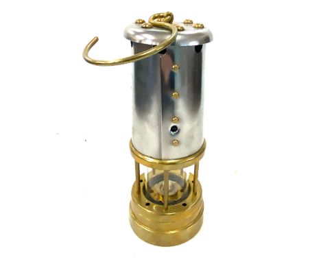Vintage British coal mining company mining lamp, Tyre Vale 