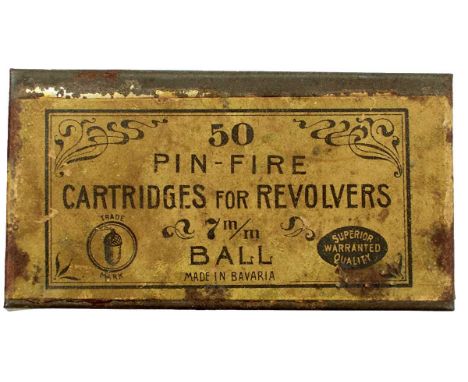 for fifty 7mm cartridges, pre 1899. See page 142, Pinfire Pistols, Revolvers and Ammunition Handbook by Steve Jordan.