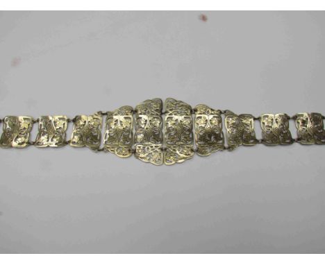 A vintage white metal nurses belt 