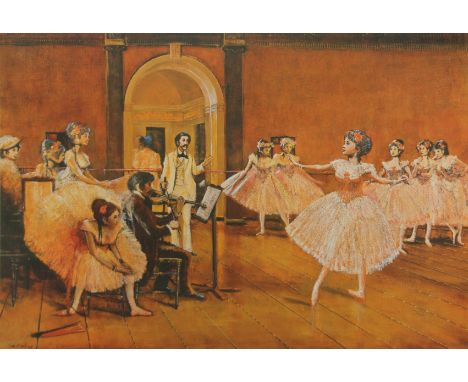 TOM KEATING (1917-1984) British (AR), The Dancing Class, a signed limited edition print on card, numbered 11/750 and signed i