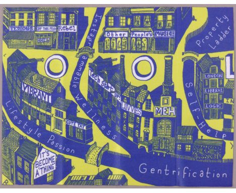 SIR GRAYSON PERRY CBE RA (born 1960) British (AR), Gentrification, textile, in its original cardboard packaging. 19 x 14 cm.