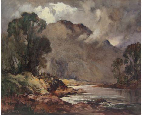 Robert Leslie Howey (British 1900-1981): 'Borrowdale' Lake District, oil on canvas board signed and dated '71,  50cm x 60cm  