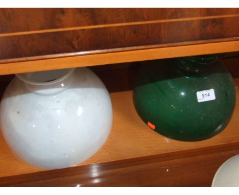 3 OIL LAMP GLOBES