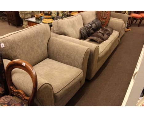 Light grey three piece lounge suite
