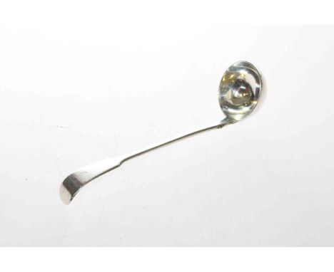 Victorian silver sauce ladle, London 1859
