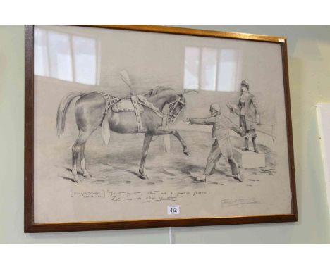 G.A. Fothergill, Twelfth Night, print in oak frame