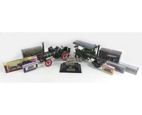 A collection of various railway and steam models, comprising two limited edition Corgi Vintage Glory of Steam models, a Burre