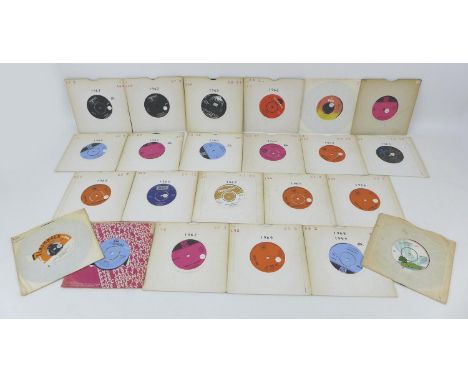 A large collection of over 270 1960s and later rock and pop vinyl 45s, including Bob Dylan 'I want you', 'Lay Lady Lay', Simo