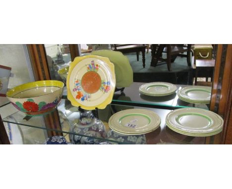 Collection of Clarice Cliff ceramics