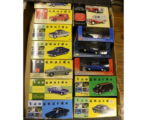 14 Vanguards. Including Hillman Avenger 1500 Super, Electric Blue Top Hat Special. Rover 3500 V8, Metropolitan Police. Morris