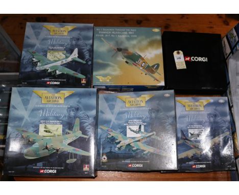 6 Corgi Aviation Archive. A Short. S. Sunderland III, R.A.A.F. An Avro Lancaster 'Mickey The Moocher', Battle of Britain Memo