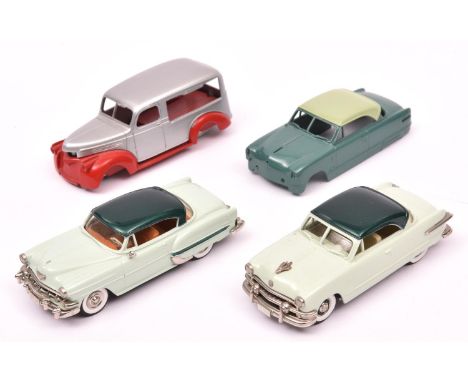 4 Brooklin Models white metal 1/43 scale 1954 Chevrolet Bel Air two tone light green body/dark metallic green roof white wall