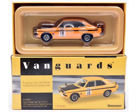 A Scarce Limited Edition Vanguards Hillman Avenger Tiger Mk2 (VA10404). No.0374/1000 produced. An example in orange with blac