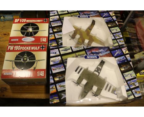 4 Collection Armour/Franklin Mint 1:48 scale aircraft. 2x Martin B-26 Marauder, one 'Dominion Revenge' and the other 'Flak Ba