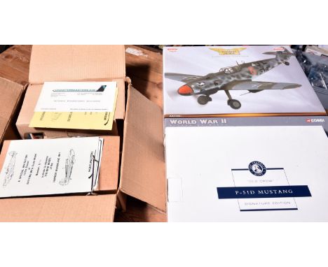 5 GMP Military Collection, Corgi Aviation aircraft etc 1:35 scale aircraft. USAF 'Old Exterminator' P.40E 41-1456. USAF P,51D