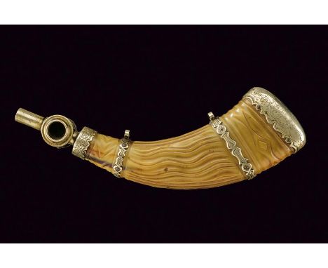 dating: 19th Century provenance: Europe, Revolving, white metal fuse, with finished spring-locking mechanism. Complete with c