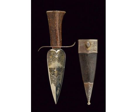 dating: Late 19th Century provenance: Spain, Straight, double-edged blade, with central raiser, finely engraved on both facet