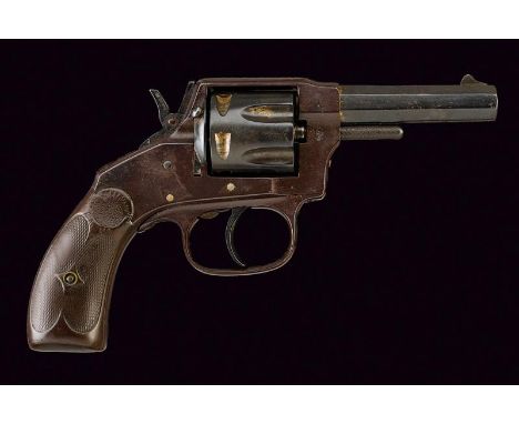 dating: 1875-1890 provenance: USA, Rifled, octagonal, 8 mm cal. barrel, with fore-sight; fluted, six-shot cylinder. Smooth fr