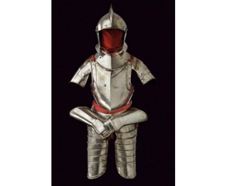 dating: 16th Century provenance: Germany, Burgonet in one piece with medium-high comb and twisted border, sharpened brim with