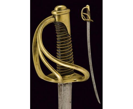 dating: 19th Century provenance: France, Curved, single-and false-edged blade with large, central fuller and groove on the ba
