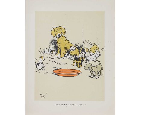 Cecil ALDIN (ill): The Red Puppy Book. Henry Frowde, Hodder &amp; Stoughton, no date (1910), 1st. Edn. 12 colour Plates. Orig