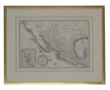 Kitchin, Thomas: Mexico or New Spain, in which the Motions of Cortes may be traced. Map taken from Robertson’s History of Ame